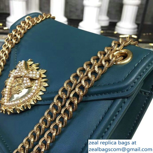 Dolce  &  Gabbana Medium Devotion Shoulder Bag Green 2018